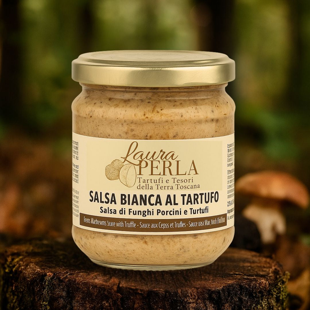 SALSA BIANCA AL TARTUFO - Salsa di Funghi Porcini & Tartufo 180gr